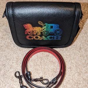 COACH Saddle Bag With Horse And Carriage - Like New